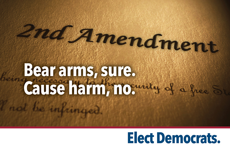 Bear arms, sure.<br />
Cause harm, no:unily
