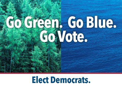 Go Green. Go Blue. Go Vote,