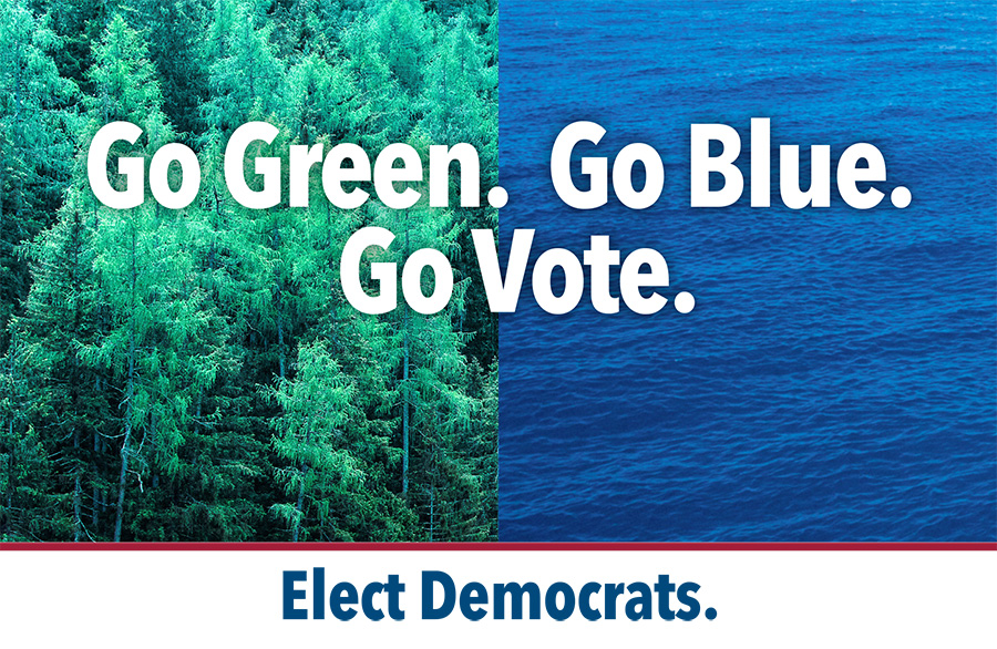 Go Green. Go Blue. Go Vote.